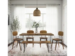 Banco 122x46x41 cm castanho Avola av1781-48kd
