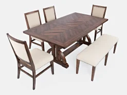 Banco 132x49,5x48,5 cm Castanho escuro Avola AV1931-52