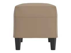 Banco 70x35x41 cm couro artificial cor cappuccino