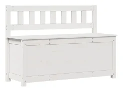 Banco 110x41x76,5 cm madeira de pinho maciça branco