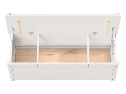 Banco 110x41x76,5 cm madeira de pinho maciça branco