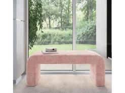 Banco 119,5x48x45,5 cm rosa Leith LET70P