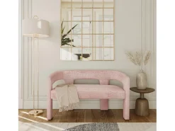 Banco 124,5x75x56 cm rosa Leith LET71BP