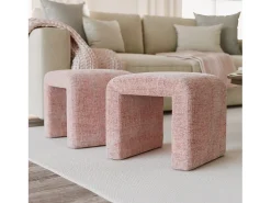 Banco 53,5x48x45,5 cm rosa Leith LET69P