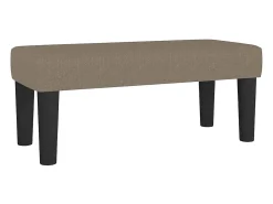 Banco 70x30x30 cm tecido cinza-acastanhado