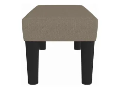 Banco 70x30x30 cm tecido cinza-acastanhado