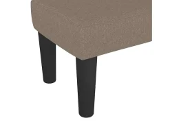 Banco 70x30x30 cm tecido cinza-acastanhado