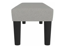 Banco 100x30x30 cm tecido cinza-claro
