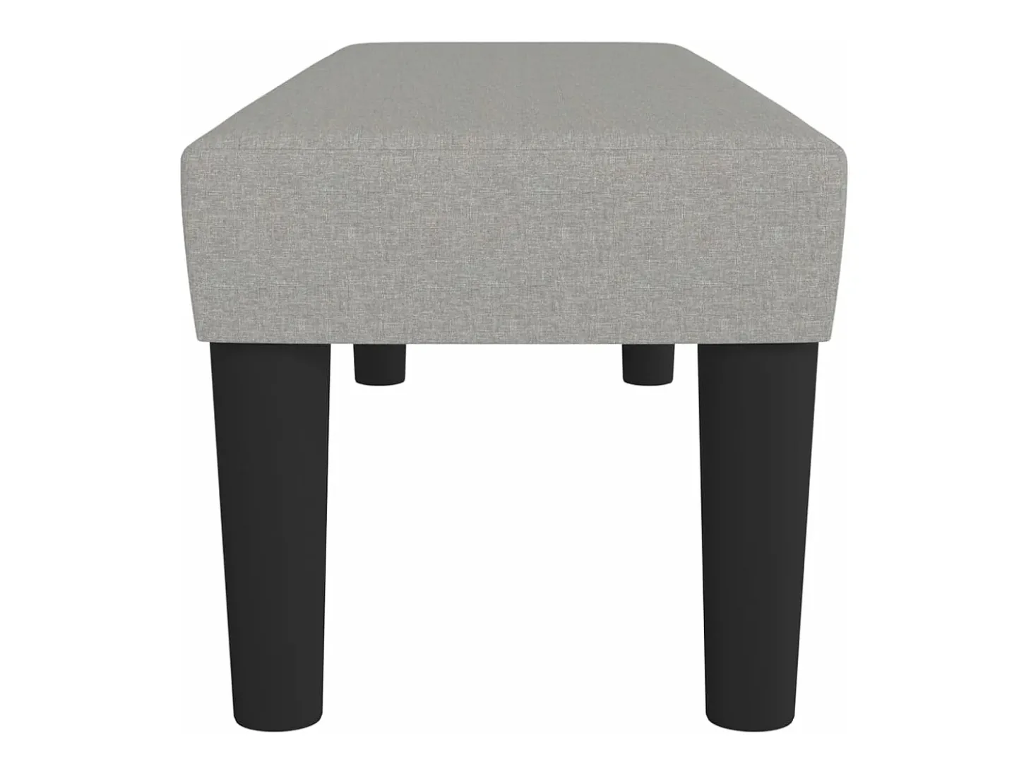 Banco 100x30x30 cm tecido cinza-claro
