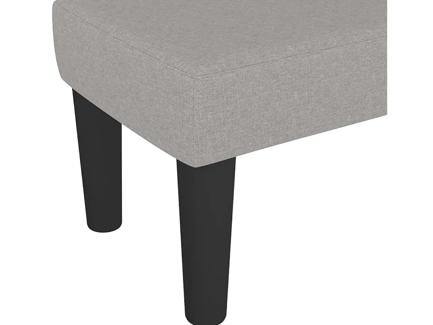Banco 100x30x30 cm tecido cinza-claro