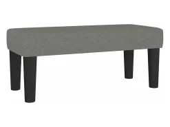 Banco 70x30x30 cm tecido cinzento-escuro