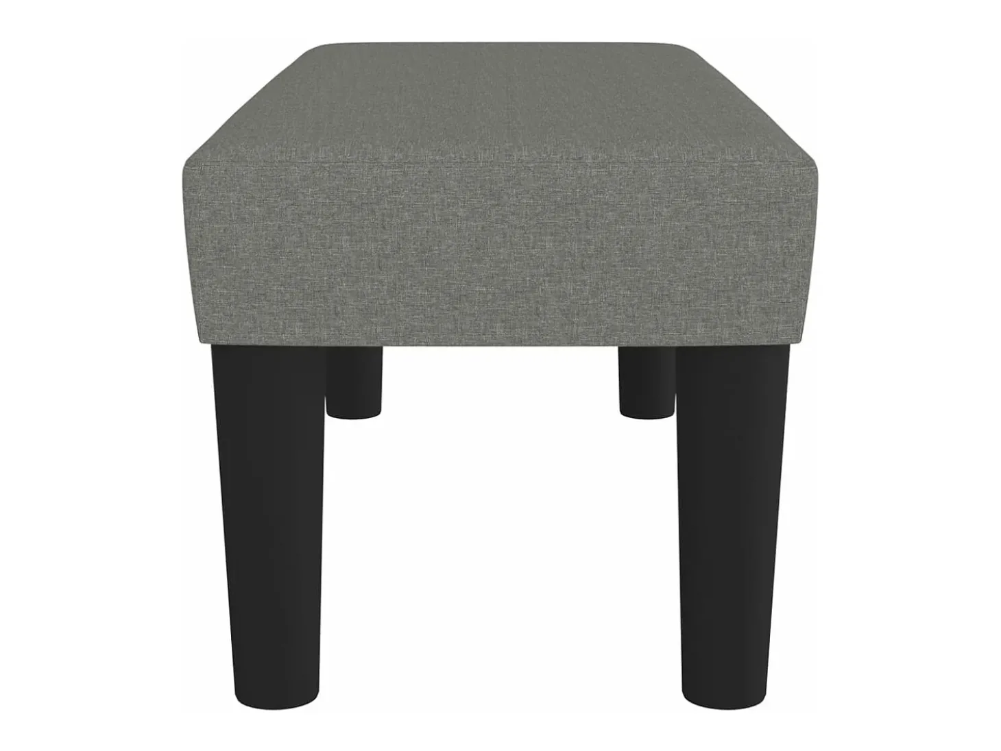 Banco 70x30x30 cm tecido cinzento-escuro