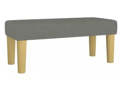 Banco 70x30x30 cm tecido cinzento-escuro