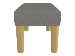 Banco 70x30x30 cm tecido cinzento-escuro