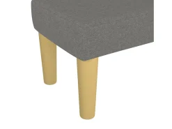 Banco 70x30x30 cm tecido cinzento-escuro