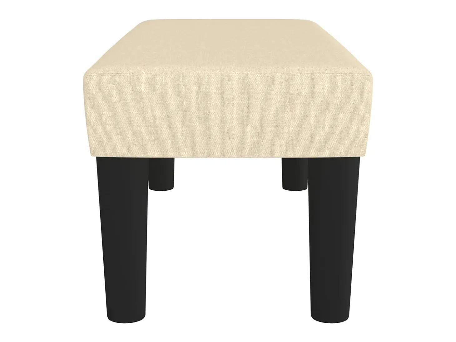 Banco 70x30x30 cm tecido cor creme
