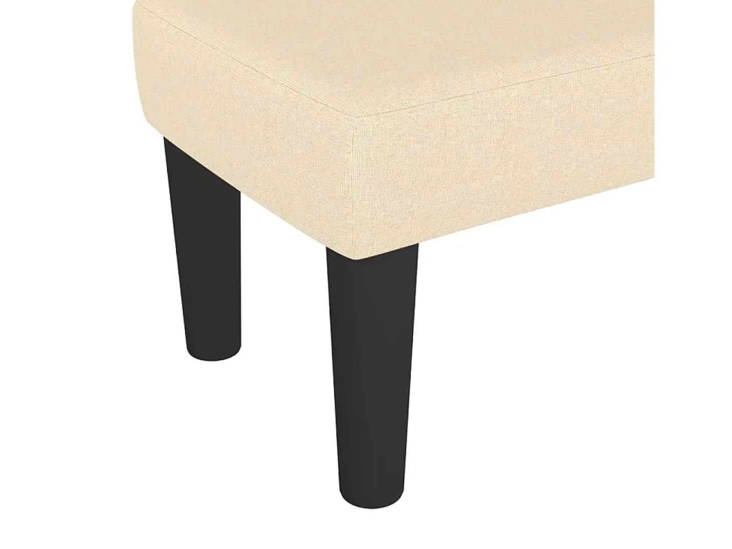 Banco 70x30x30 cm tecido cor creme
