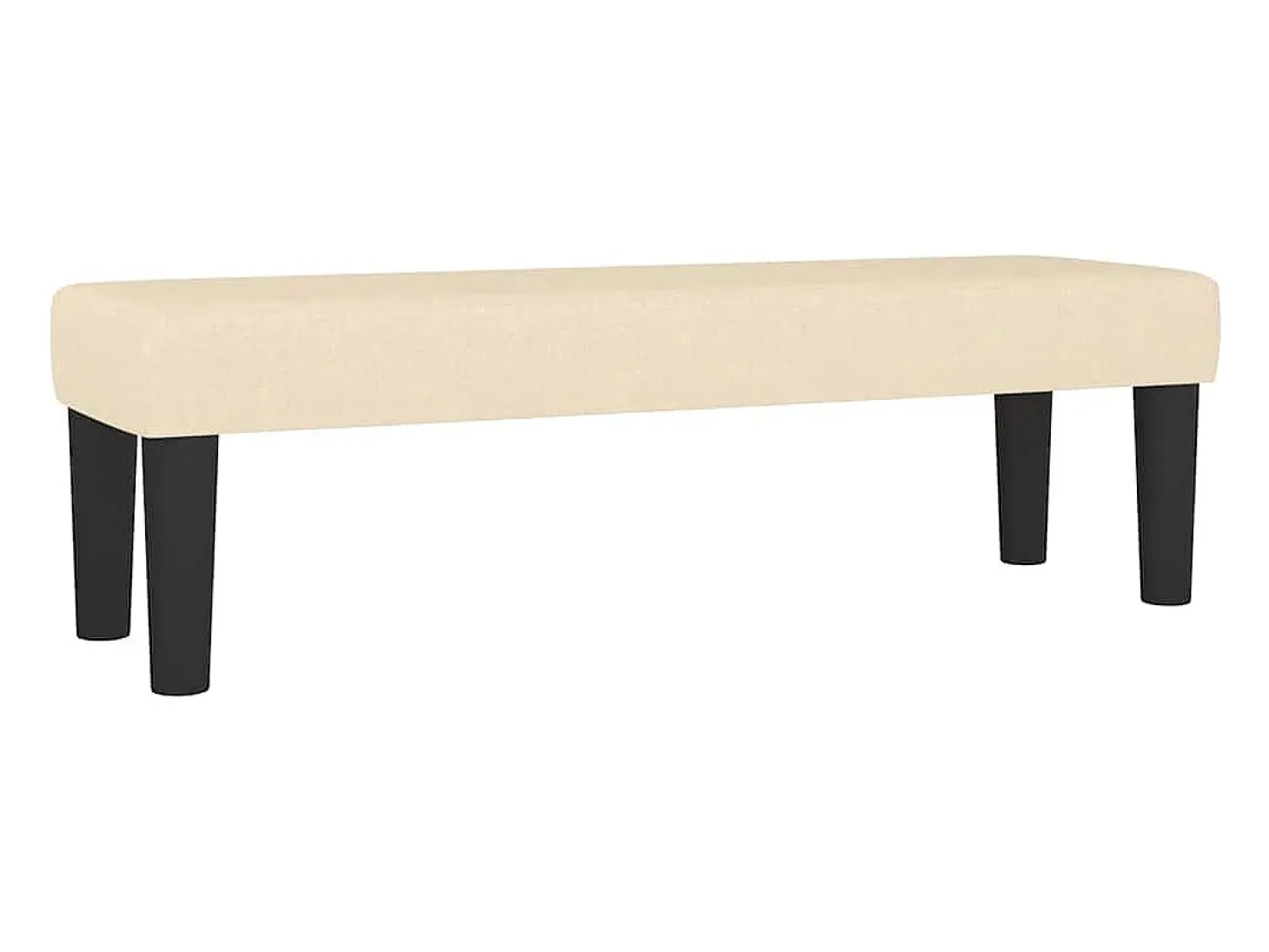 Banco 100x30x30 cm tecido cor creme