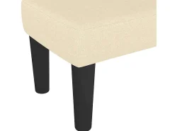 Banco 100x30x30 cm tecido cor creme