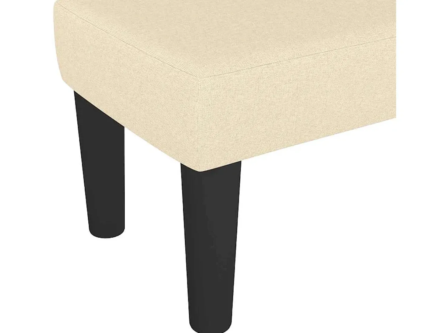 Banco 100x30x30 cm tecido cor creme