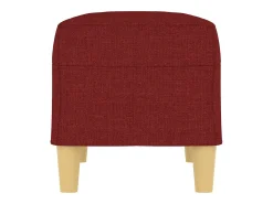 Banco 70x35x41 cm tecido vermelho tinto
