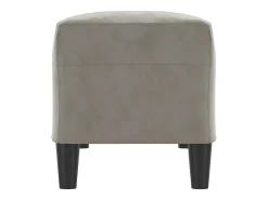 Banco 100x35x41 cm veludo cinza-claro