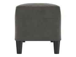 Banco 100x35x41 cm veludo cinza-escuro