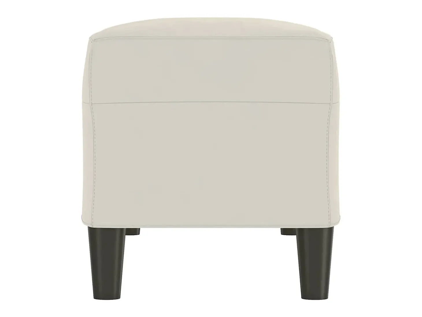 Banco 100x35x41 cm veludo cor creme