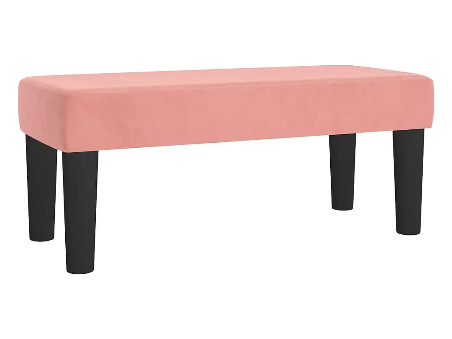 Banco 70x30x30 cm veludo rosa
