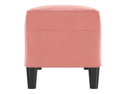 Banco 100x35x41 cm veludo rosa