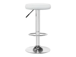 Bancos de bar 2 pcs couro artificial branco