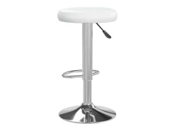 Bancos de bar 2 pcs couro artificial branco
