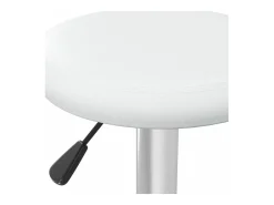 Bancos de bar 2 pcs couro artificial branco