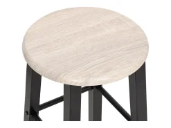 Bancos de bar 2 pcs MDF preto