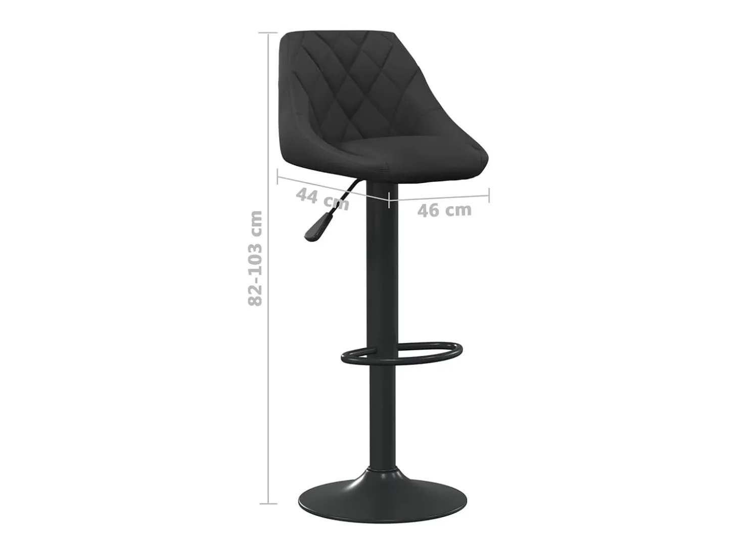 Bancos de bar 2 pcs veludo preto