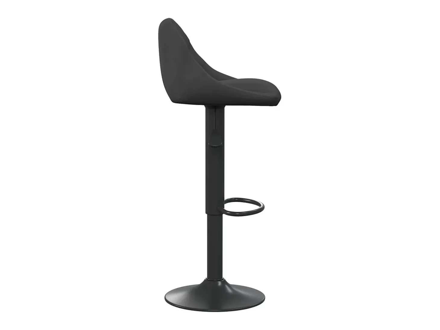 Bancos de bar 2 pcs veludo preto