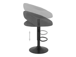 Bancos de bar 2 pcs veludo cinzento-escuro