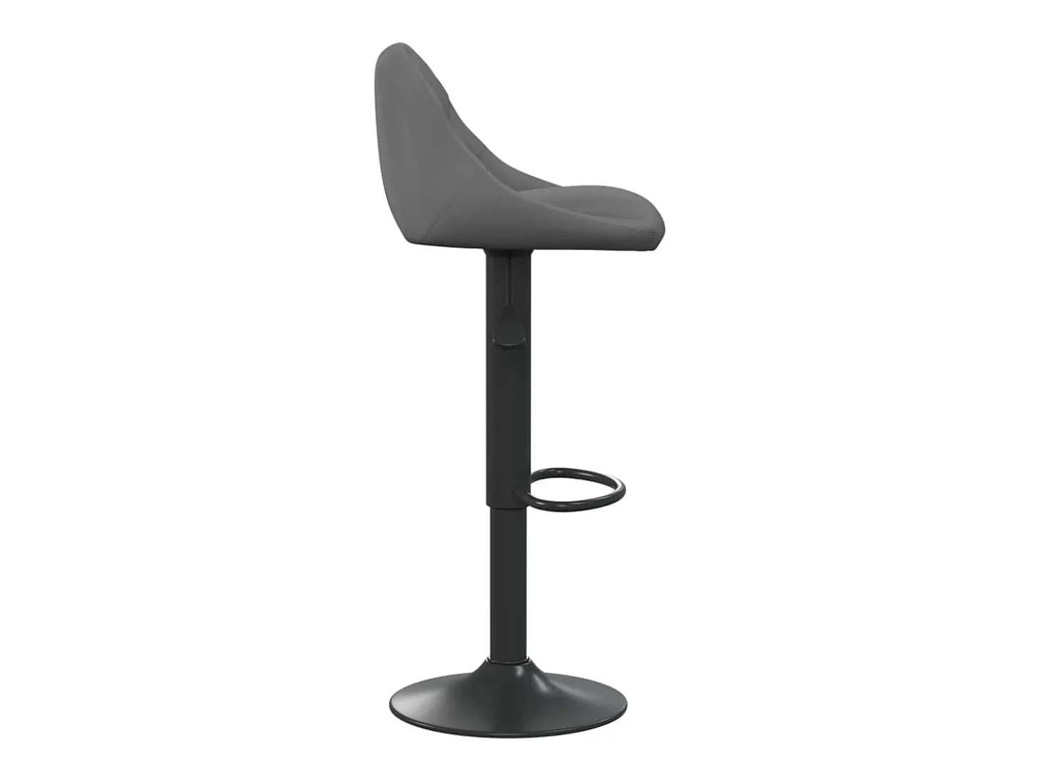 Bancos de bar 2 pcs veludo cinzento-escuro