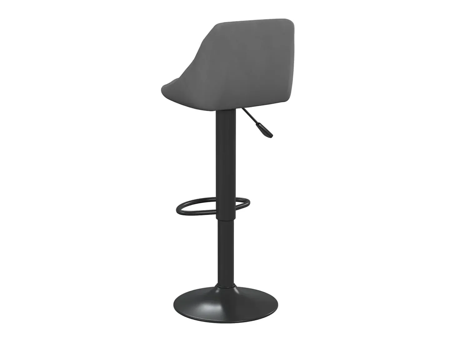 Bancos de bar 2 pcs veludo cinzento-escuro