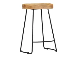 Bancos de bar Gavin 2 pcs madeira mangueira maciça