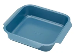 Bandeja antiaderente Joseph Joseph Nest Oven, média, empilhável, com alça de fácil manuseio, ideal para assar alimentos, cor azul.