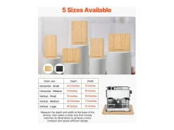 Bandeja Deslizante SucceBuy para Aparelhos de Cozinha, 33 x 40,6 cm, Prato Móvel para Cafeteira, Pequenos Eletrodomésticos de Cozinha, Cor Madeira
