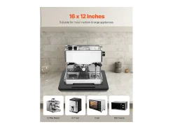 Bandeja Deslizante SucceBuy para Aparelhos de Cozinha, 40,6 x 30,5 cm, Placa Móvel, para Cafeteira, Pequenos Eletrodomésticos de Cozinha, Preto
