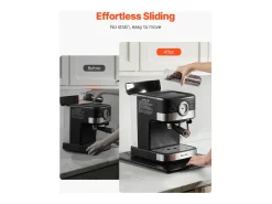 Bandeja Deslizante SucceBuy para Aparelhos de Cozinha, 40,6 x 30,5 cm, Placa Móvel, para Cafeteira, Pequenos Eletrodomésticos de Cozinha, Preto