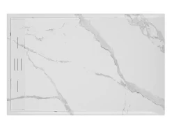 Bandeja italiana cortável em resina SMC - Branco mármore - 140 x 90 cm - LYROSA