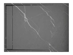 Bandeja italiana para cortar em resina SMC - Preto mármore - 120 x 90 cm - LYROSA