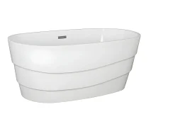 Banheira autónoma DOMINIKA - 150*72*58 cm - 200 L - Branco