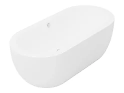 Banheira clásica oval branca de 234 L, 173 x 78 x 57 cm, NEPTUNA