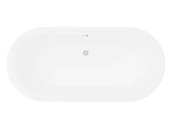 Banheira clásica oval branca de 234 L, 173 x 78 x 57 cm, NEPTUNA