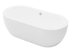 Banheira clásica oval branca de 234 L, 173 x 78 x 57 cm, NEPTUNA